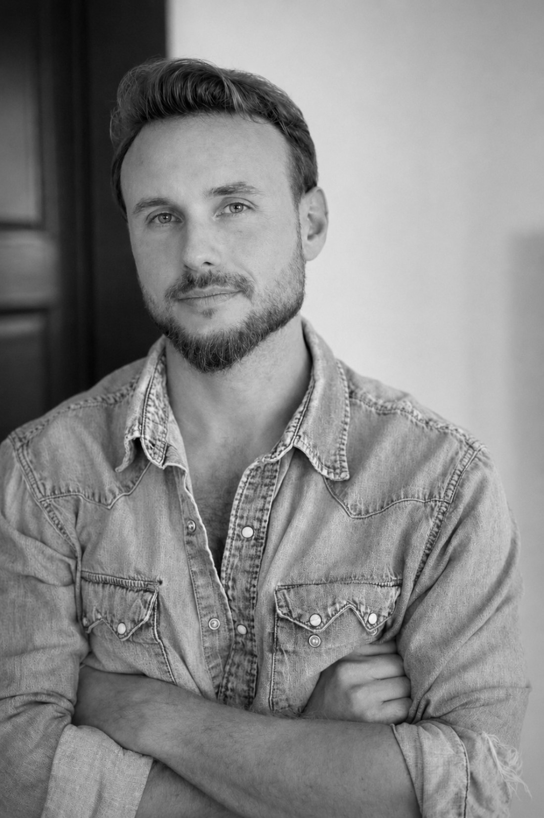 Zac Deane, founder, black and white portrait